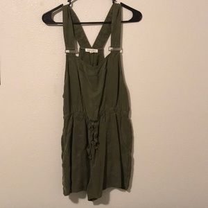 Olive overalls